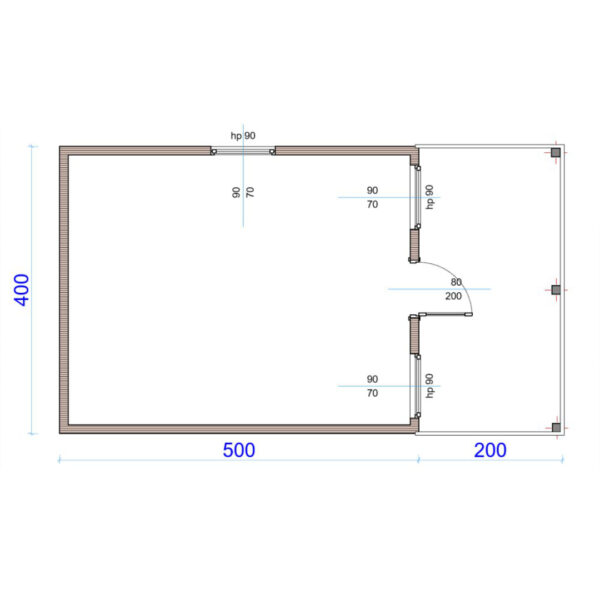 Dřevěný dům dřevostavba jedle 4