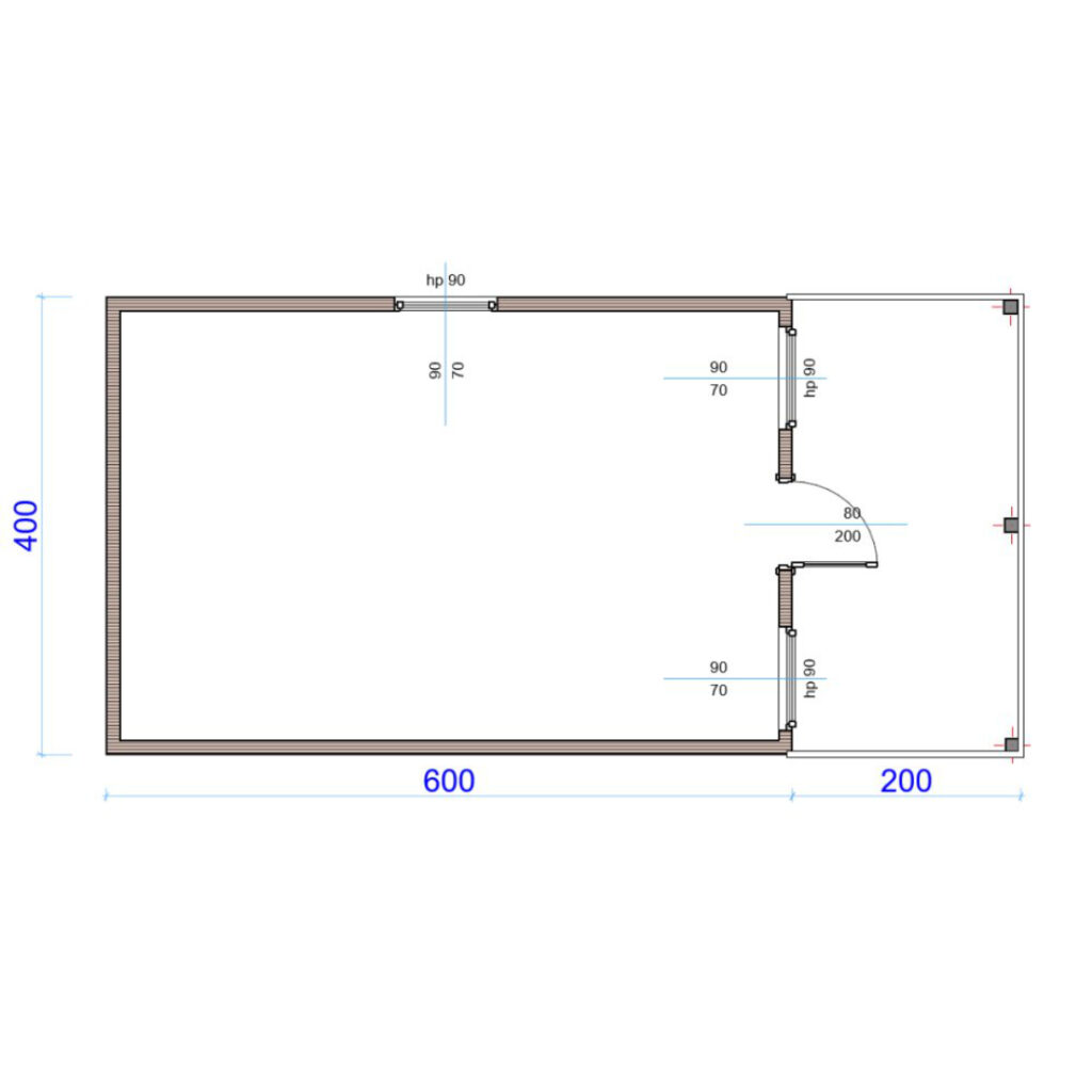 Dřevěný dům dřevostavba jedle 5