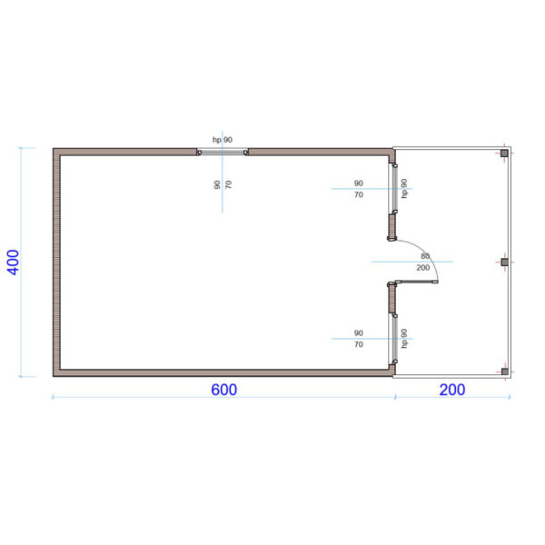 Dřevěný dům dřevostavba jedle 5