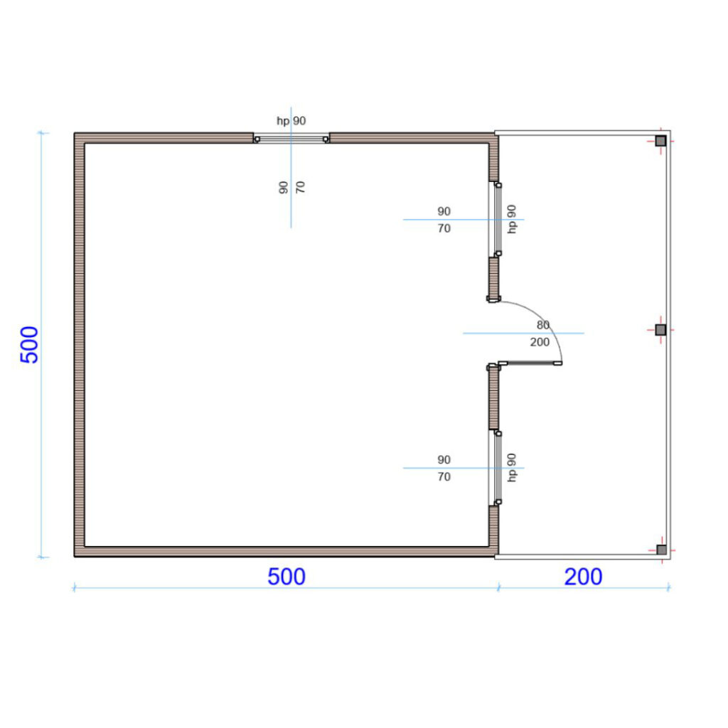 Dřevěný dům dřevostavba jedle 6
