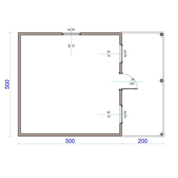 Dřevěný dům dřevostavba jedle 6