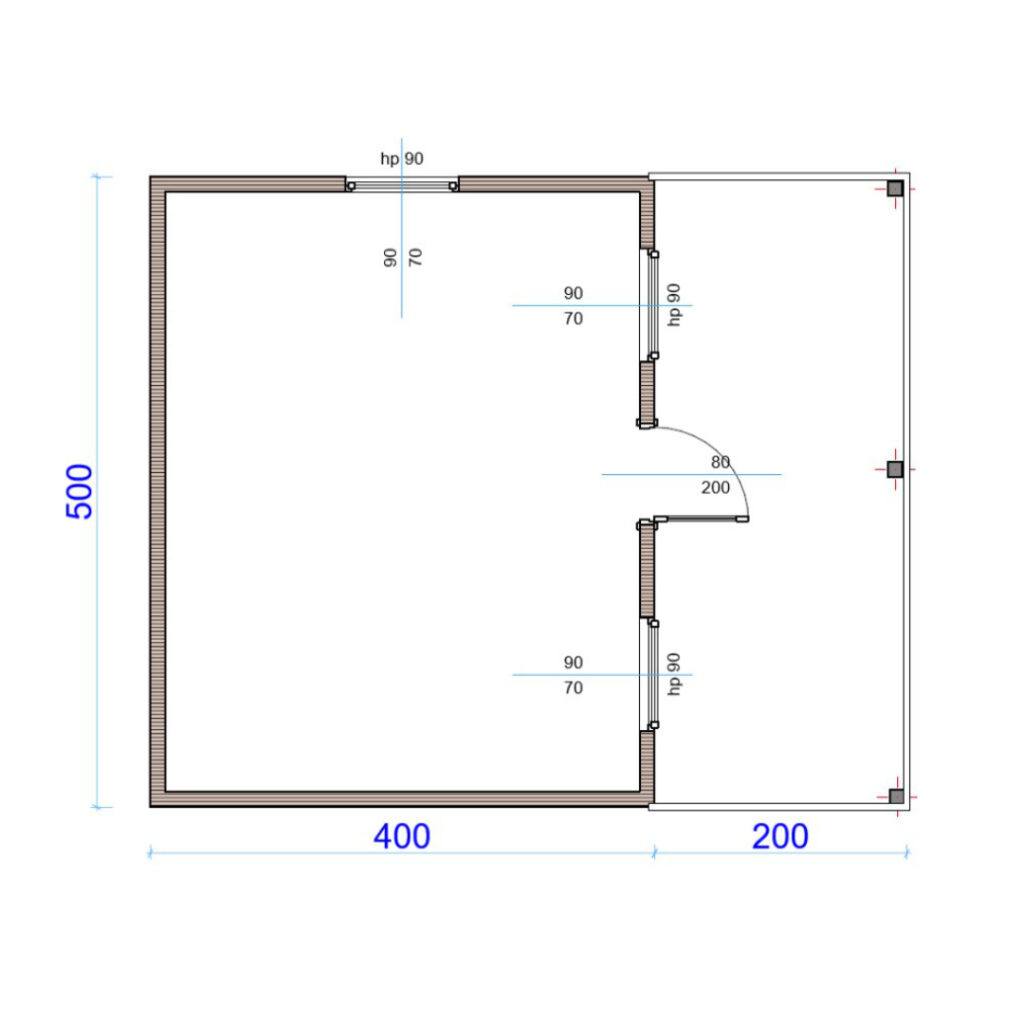 Dřevěný dům dřevostavba jedle 7