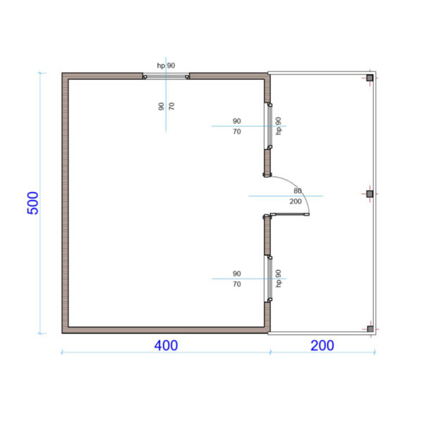 Dřevěný dům dřevostavba jedle 7