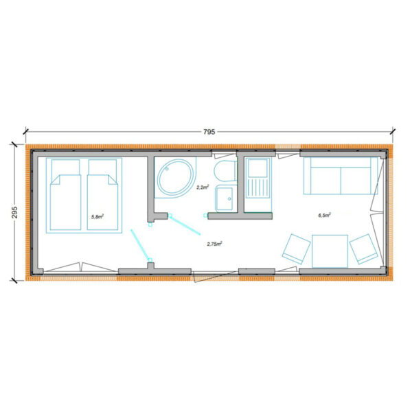 Dřevěný dům dřevostavba modular 10