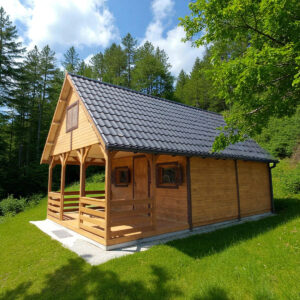 Dřevěný dům dřevostavba morava 1