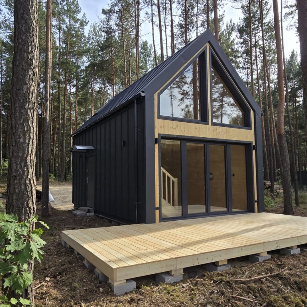 Dřevěný dům dřevostavba stodola b1