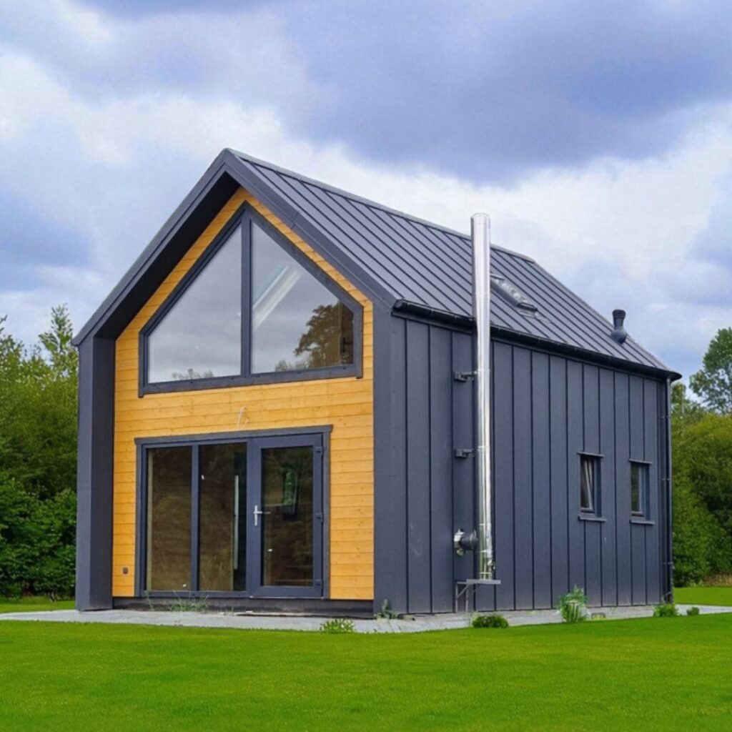 Dřevěný dům dřevostavba vrba modern