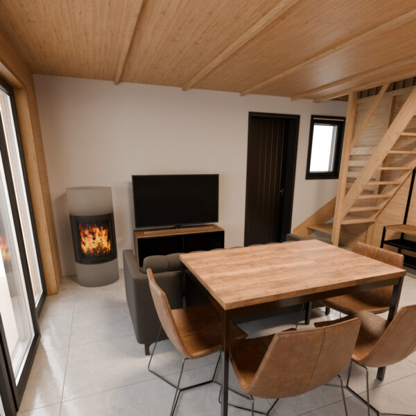 Dřevěný dům dřevostavba vrba modern 24