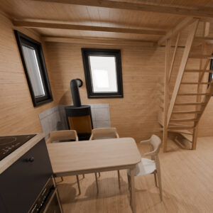 Dřevěný dům dřevostavba vrba modern 25