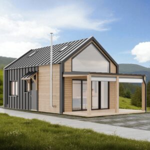 Dřevěný dům dřevostavba vrba modern max 33