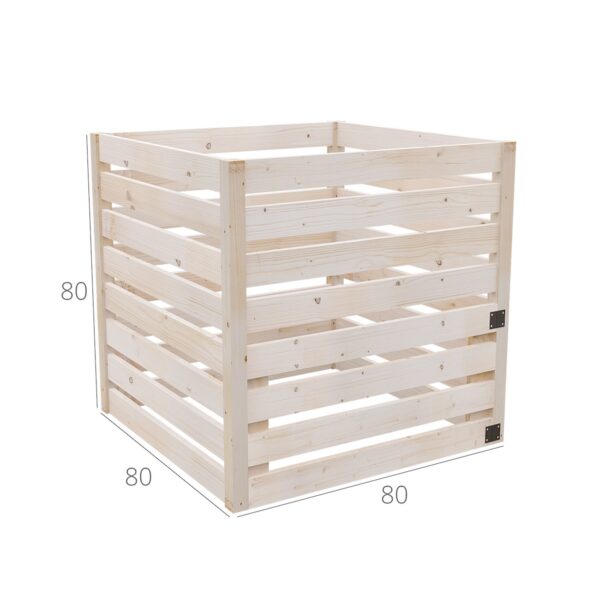 Dřevěný kompostér koncept 80x80 cm 2