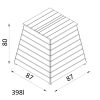 Dřevěný kompostér pyramida 6