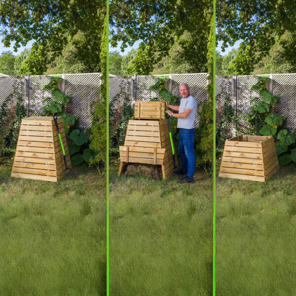 Dřevěný kompostér pyramida 7