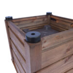 Dřevěný koš geo 2