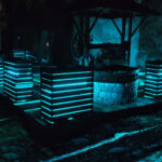 Dřevěný koš geo 7