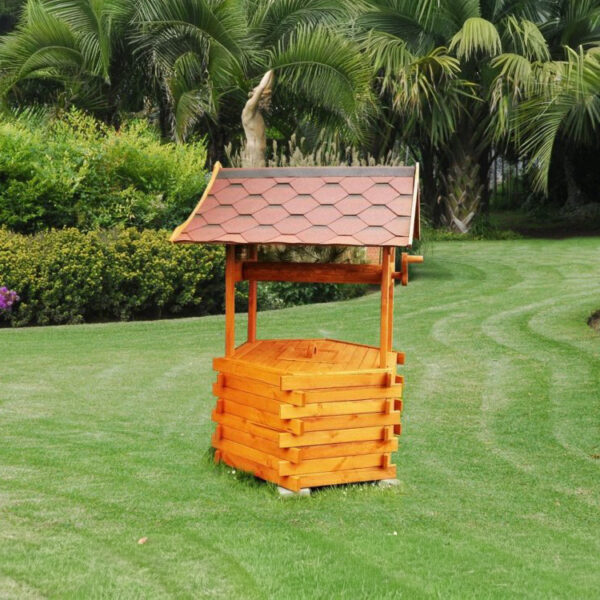 Dřevěný kryt na studnu se střechou basic 1