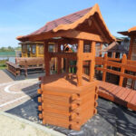 Dřevěný kryt na studnu se střechou basic 4