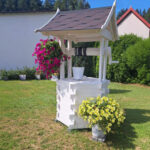 Dřevěný kryt na studnu se střechou basic 7