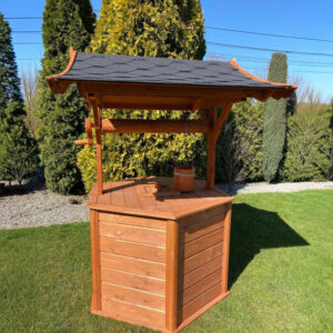 Dřevěný kryt na studnu se střechou klasik 2