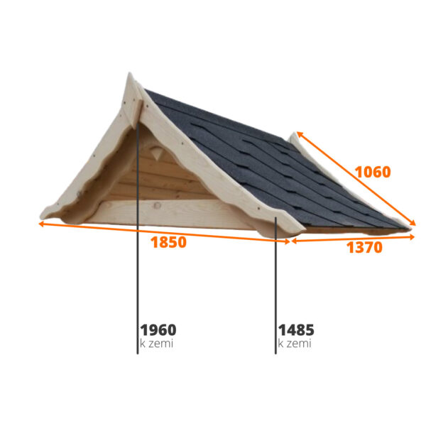 Dřevěný kryt na studnu se střechou klasik 4