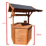 Dřevěný kryt na studnu se střechou klasik 5