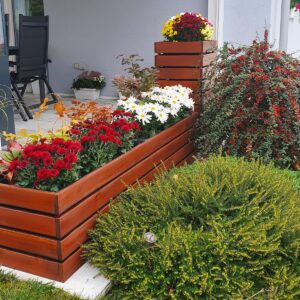 Dřevěný květináč frankie d geo pots 9