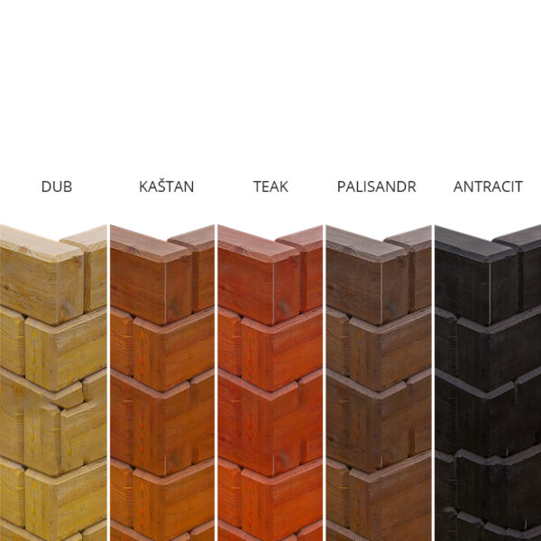 Dřevěný květináč kostka geo pots 12