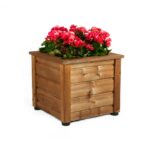 Dřevěný květináč kvadrant kombi