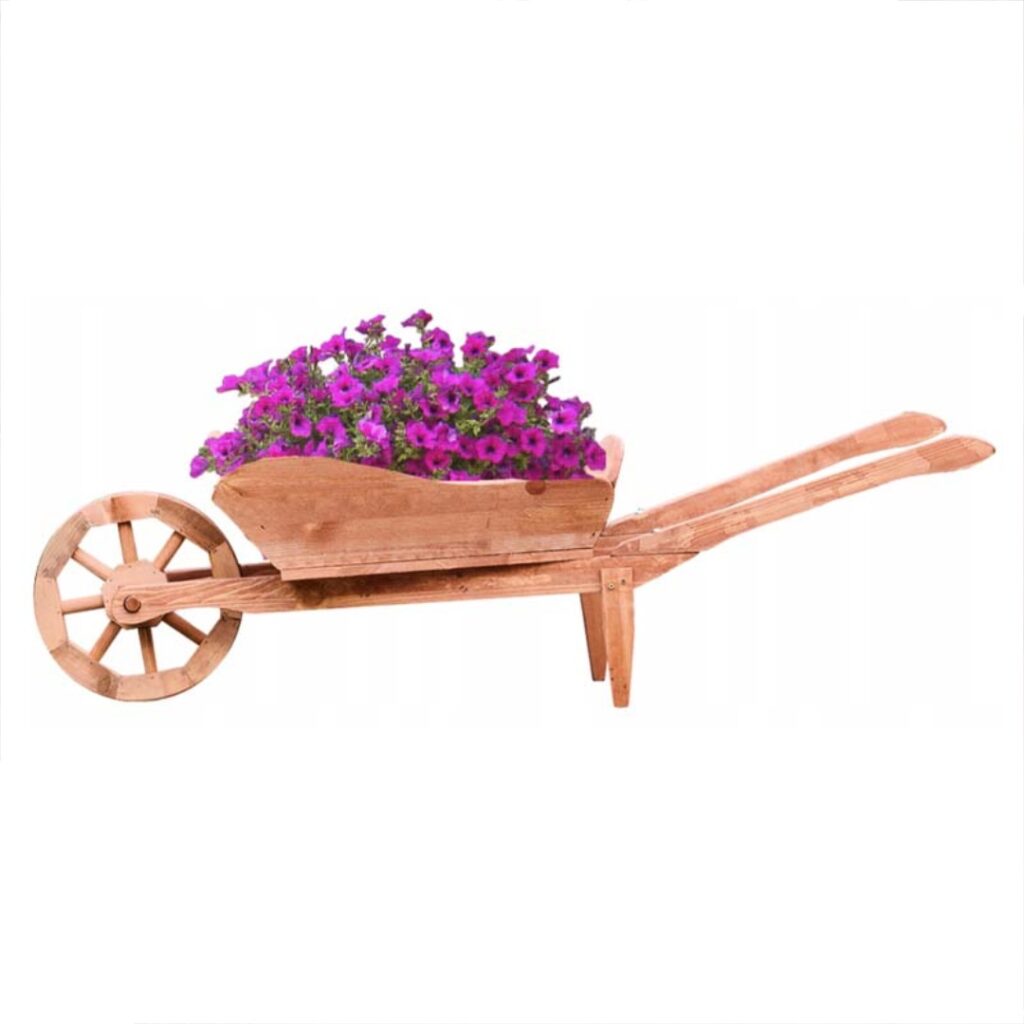 Dřevěný květináč trakaŘ