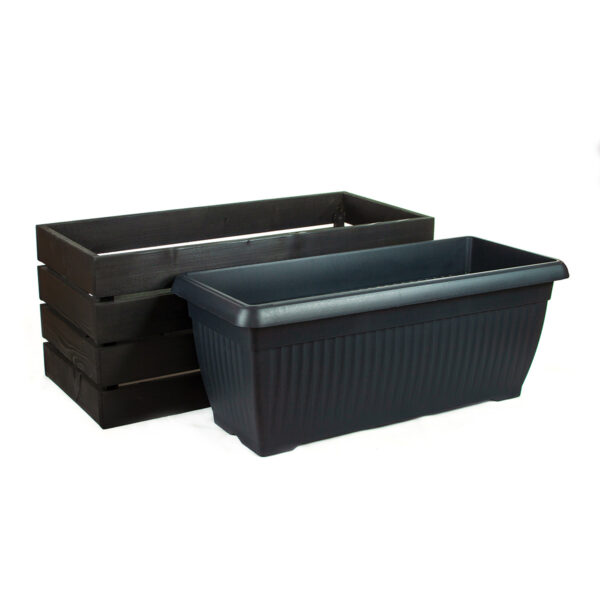 Dřevěný květináč vabc geo pots 2