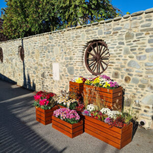 Dřevěný květináč vabc geo pots 7