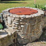 Dřevěný poklop na studnu 100 120 cm 2