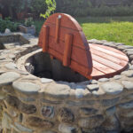 Dřevěný poklop na studnu 100 120 cm 3