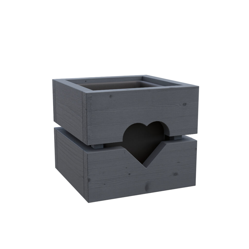 Dřevěný truhlík bylinkÁČ Šedý 1