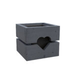 Dřevěný truhlík bylinkÁČ Šedý 1