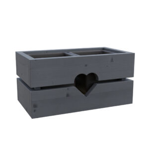 Dřevěný truhlík bylinkÁČ Šedý 2