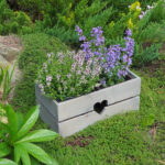 Dřevěný truhlík bylinkÁČ Šedý 6