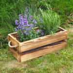 Dřevěný truhlík rovnÝ 10