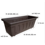 Dřevěný truhlík rovnÝ 8