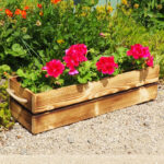 Dřevěný truhlík rovnÝ 9