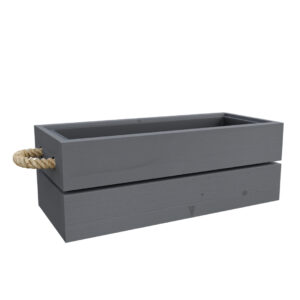 Dřevěný truhlík rovnÝ kaštan 60x20x16 cm 2