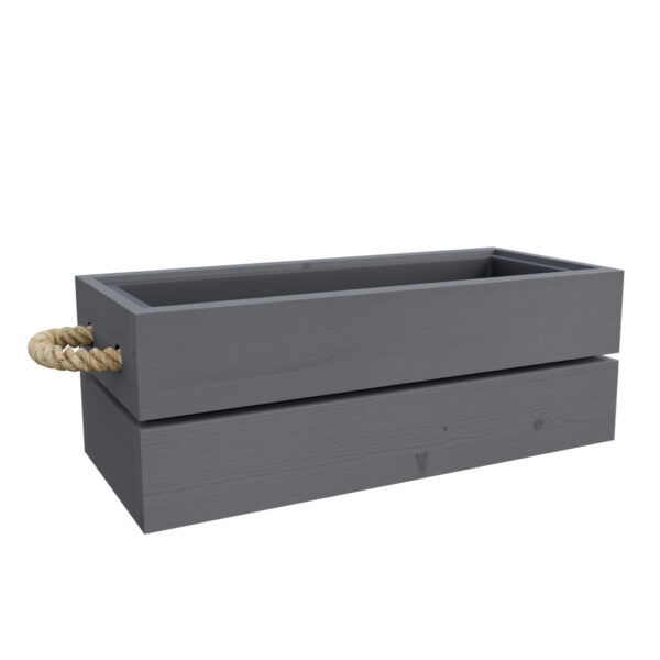 Dřevěný truhlík rovnÝ kaštan 60x20x16 cm 2