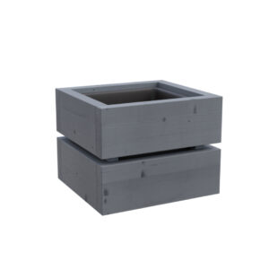 Dřevěný truhlík sukulent Šedá 1