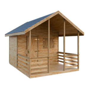 Dřevěný zahradní domek klasik s terasou 1