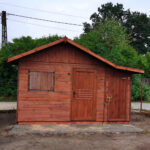 Dřevěný zahradní domek klasik s terasou 2