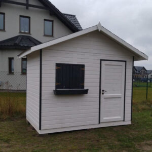 Dřevěný zahradní domek klasik s terasou 6