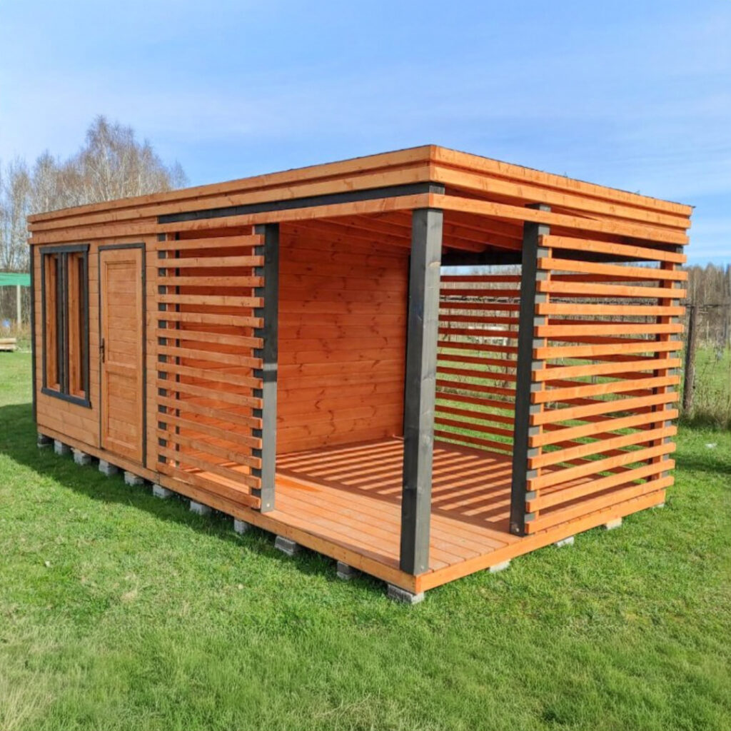 Dřevěný zahradní domek modern 2 3