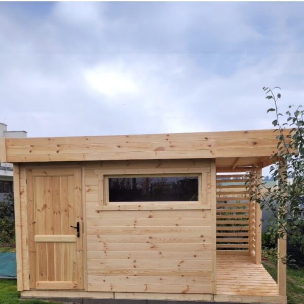 Dřevěný zahradní domek modern 2 5