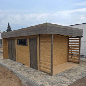 Dřevěný zahradní domek modern celorok 11