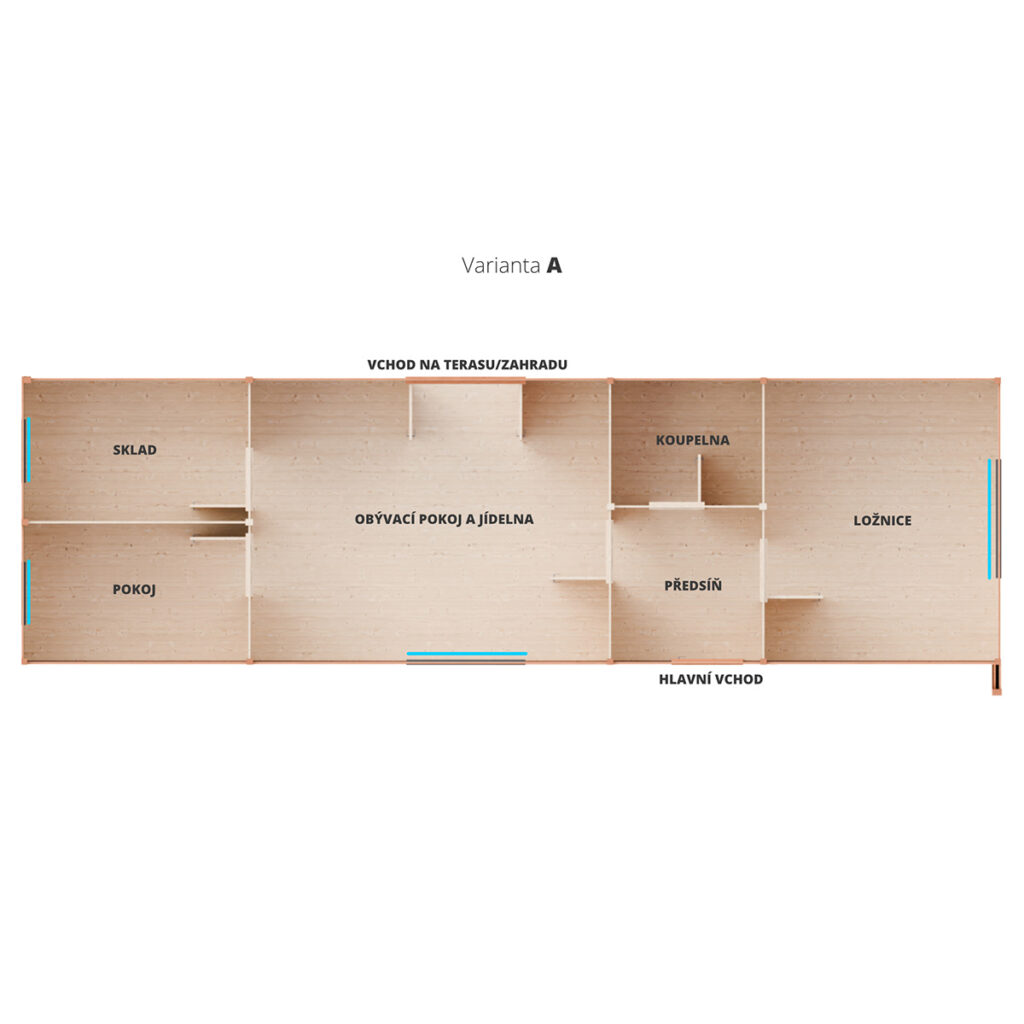 Dřevěný zahradní domek modern celorok 3